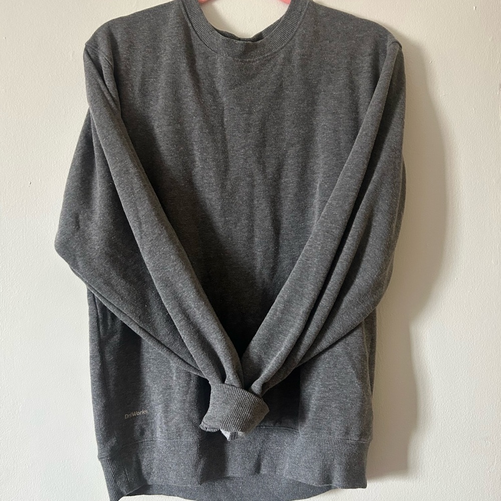 Gray Crew Neck Men's Sweater